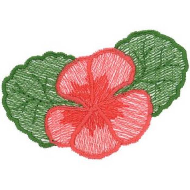 Picture of Geranium Machine Embroidery Design