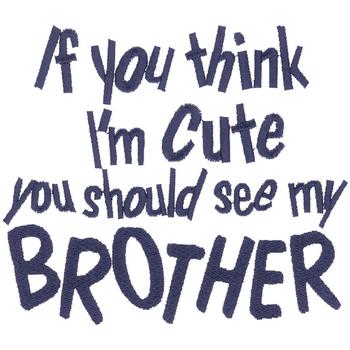 Cute Brother Machine Embroidery Design
