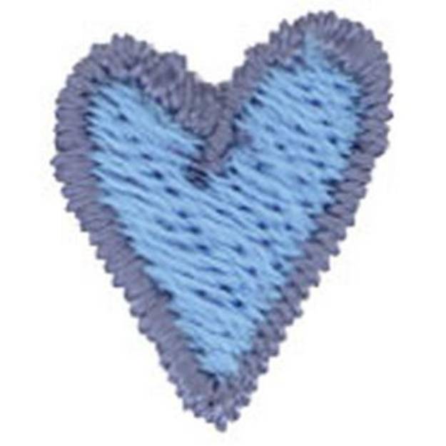 Picture of Blue Heart Machine Embroidery Design