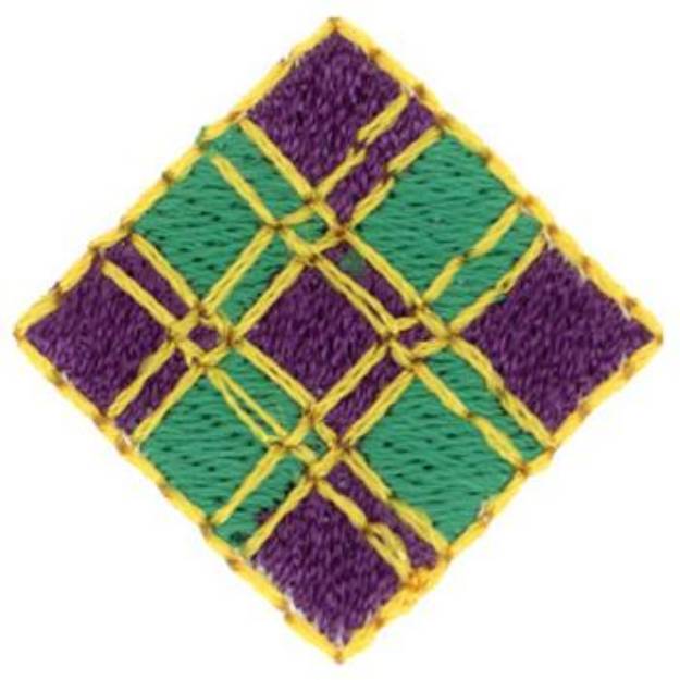 Picture of Plaid Square Machine Embroidery Design