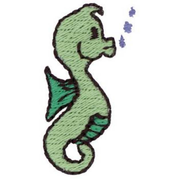 Picture of Sea Horse Machine Embroidery Design