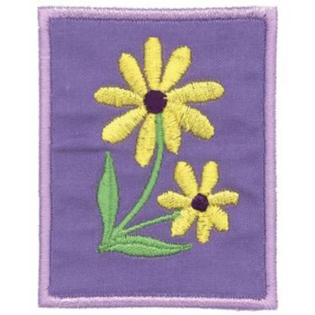 Picture of Daisy Applique Machine Embroidery Design