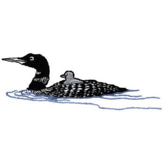 Picture of Loons Machine Embroidery Design