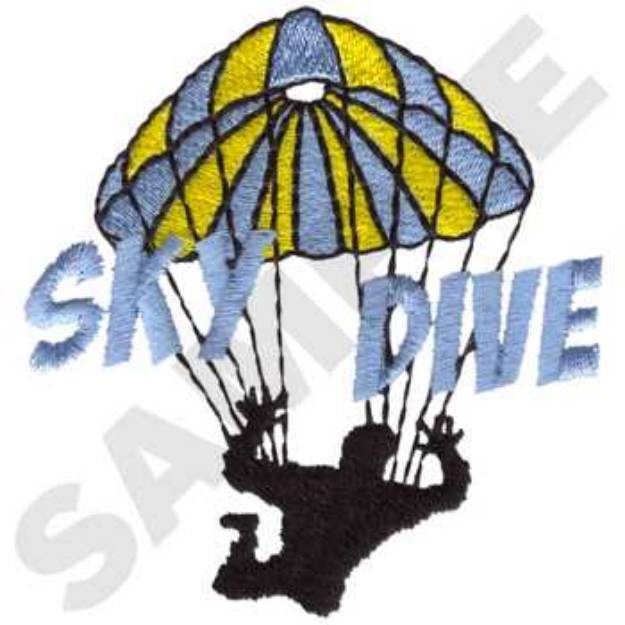 Picture of Sky Dive Machine Embroidery Design