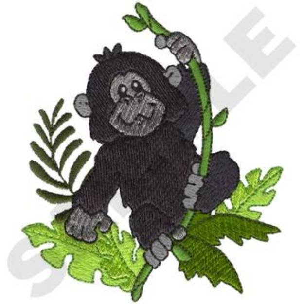 Picture of Gorilla Machine Embroidery Design