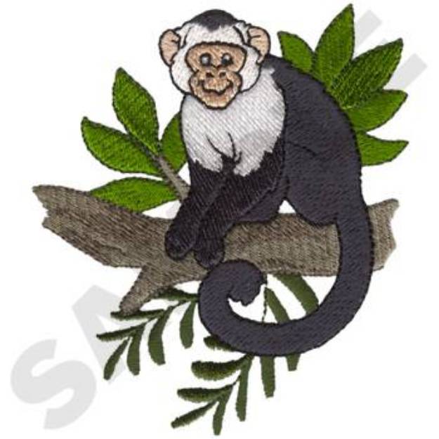 Picture of Capuchin Monkey Machine Embroidery Design