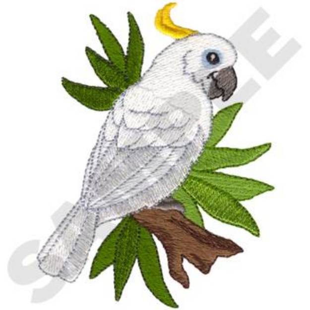 Picture of Sulfur Crested Cockatoo Machine Embroidery Design