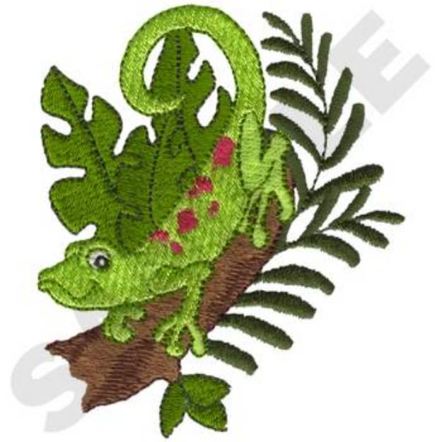 Picture of Gecko Machine Embroidery Design