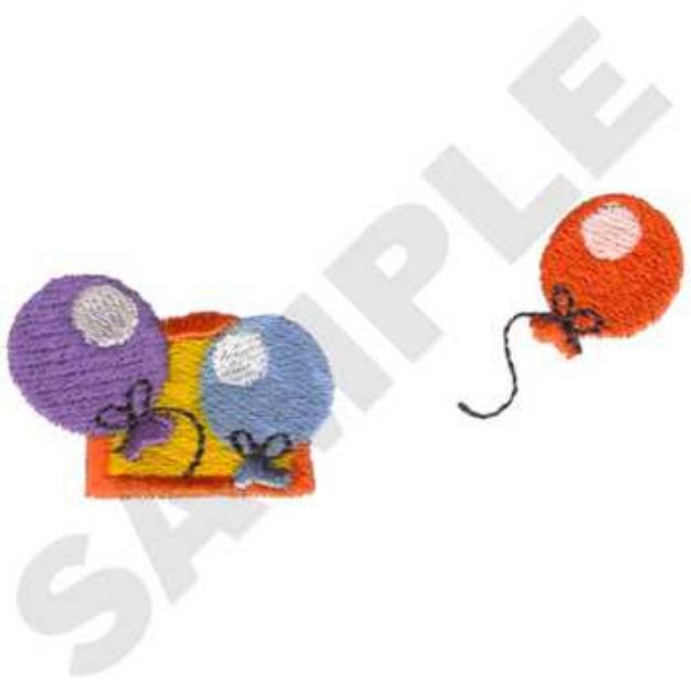 Picture of Flying Balloons Accent Machine Embroidery Design