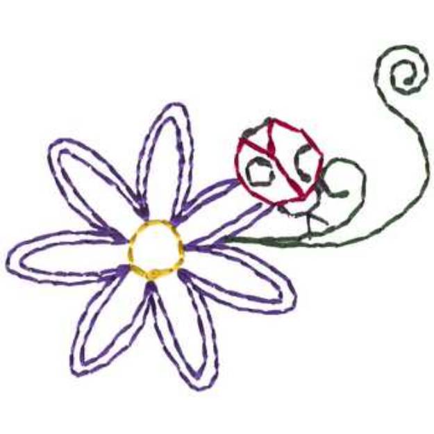 Picture of Ladybug Machine Embroidery Design