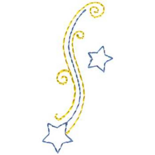 Picture of Shooting Star Machine Embroidery Design