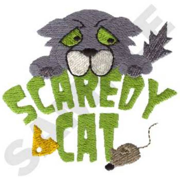 Picture of Scaredy Cat Machine Embroidery Design