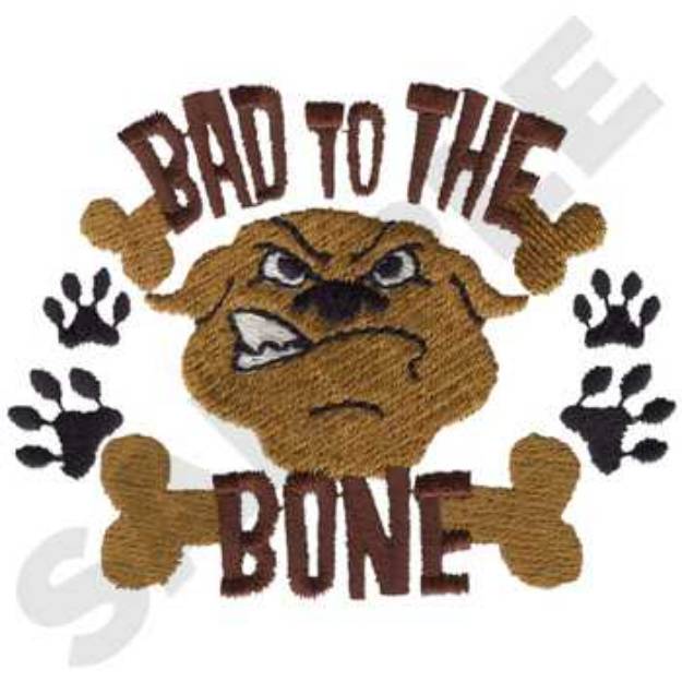 Picture of Bad To The Bone Machine Embroidery Design