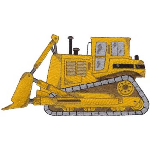 Picture of Bulldozer Machine Embroidery Design