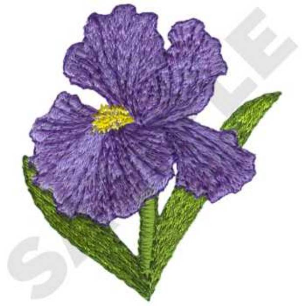 Picture of Iris Machine Embroidery Design