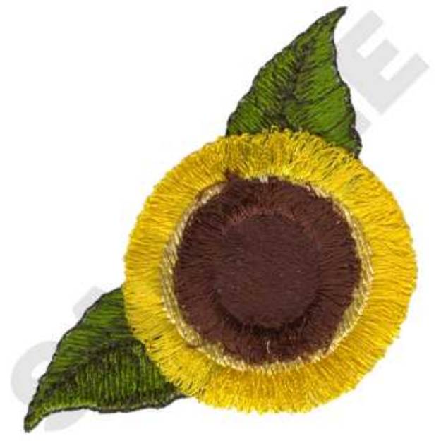 Picture of Fringe Sunflower Machine Embroidery Design