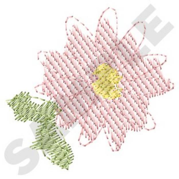 Picture of Small Daisy Machine Embroidery Design