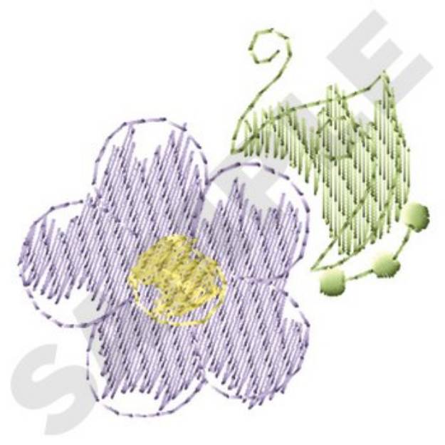 Picture of Small Flower Machine Embroidery Design