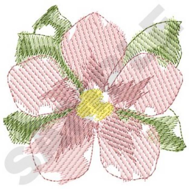 Picture of Simple Flower Machine Embroidery Design