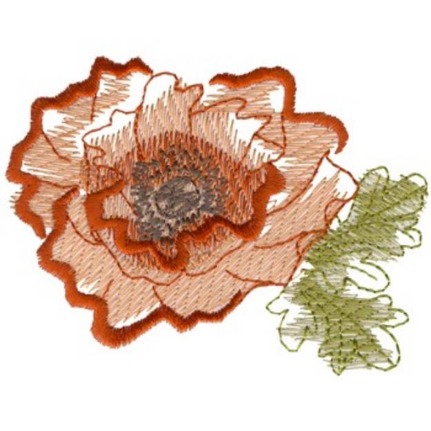 Picture of Iceland Poppy Machine Embroidery Design