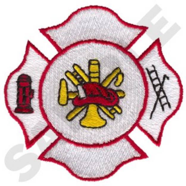 Picture of Fire Logo Machine Embroidery Design