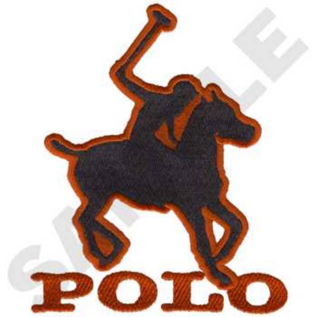 Picture of Polo Player Logo Machine Embroidery Design