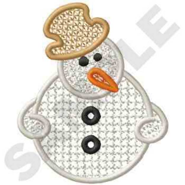 Picture of Winter Snowman Machine Embroidery Design