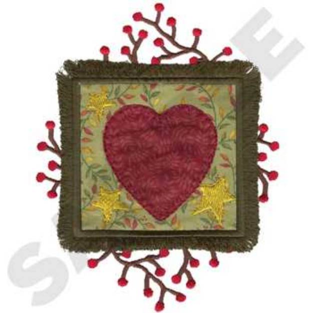 Picture of Quilt Square Applique Machine Embroidery Design