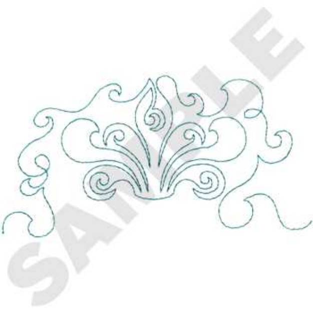 Picture of Fleur-De-Lis Pattern Machine Embroidery Design