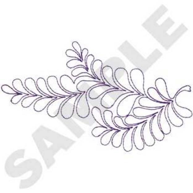 Picture of Feathers Machine Embroidery Design