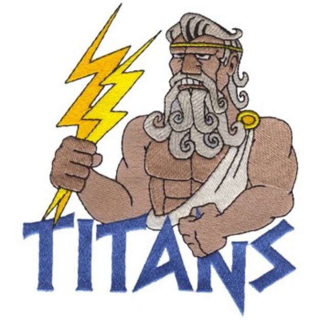 Picture of Titan Mascot Machine Embroidery Design