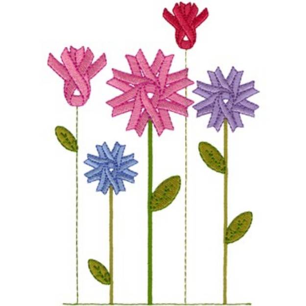 Picture of Flower Garden Machine Embroidery Design