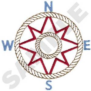 Picture of Compass Machine Embroidery Design