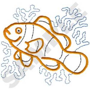 Picture of Clown Fish Machine Embroidery Design