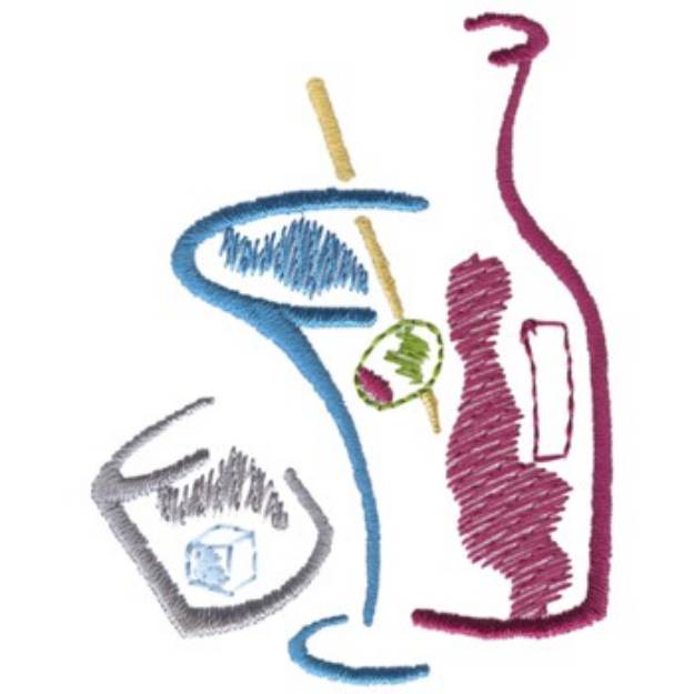 Picture of Bartender Logo Machine Embroidery Design