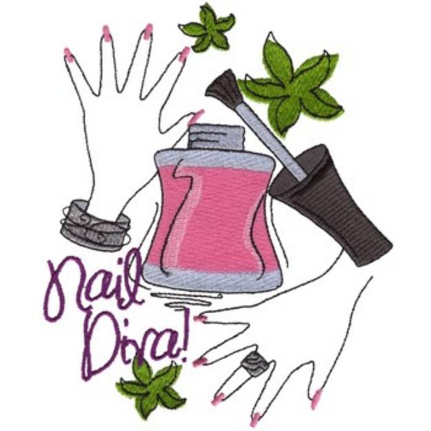 Picture of Manicurist Machine Embroidery Design