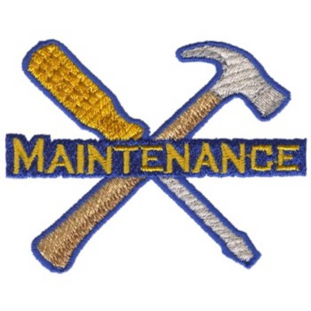 Picture of Maintenance Logo Machine Embroidery Design