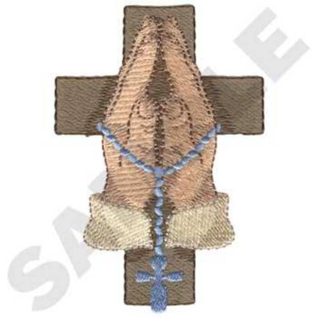 Picture of Praying Hands Machine Embroidery Design