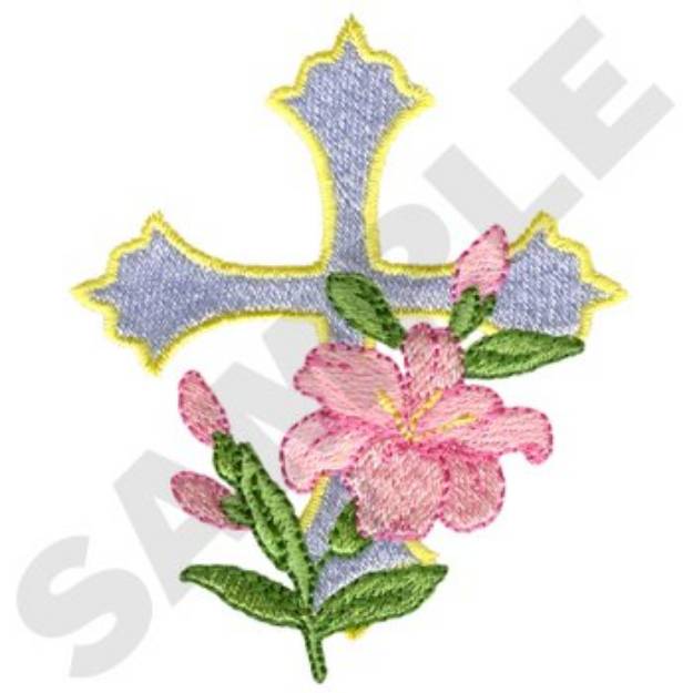 Picture of Spring Cross Machine Embroidery Design