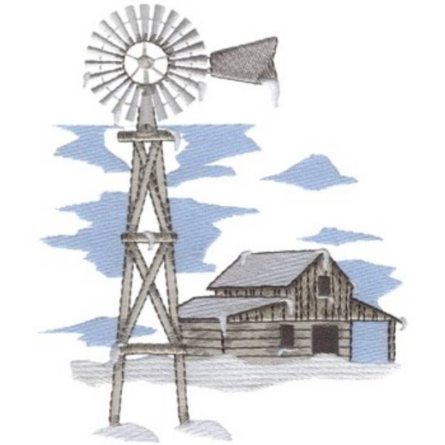 Picture of Windmill Machine Embroidery Design