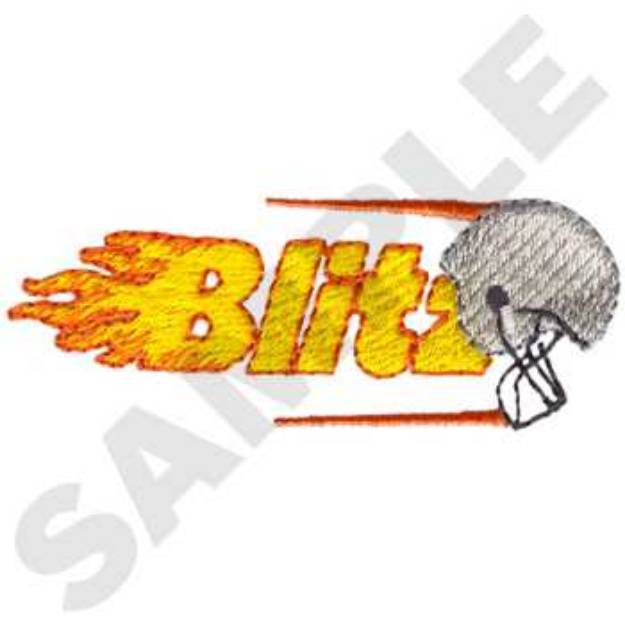 Picture of Football Blitz Machine Embroidery Design