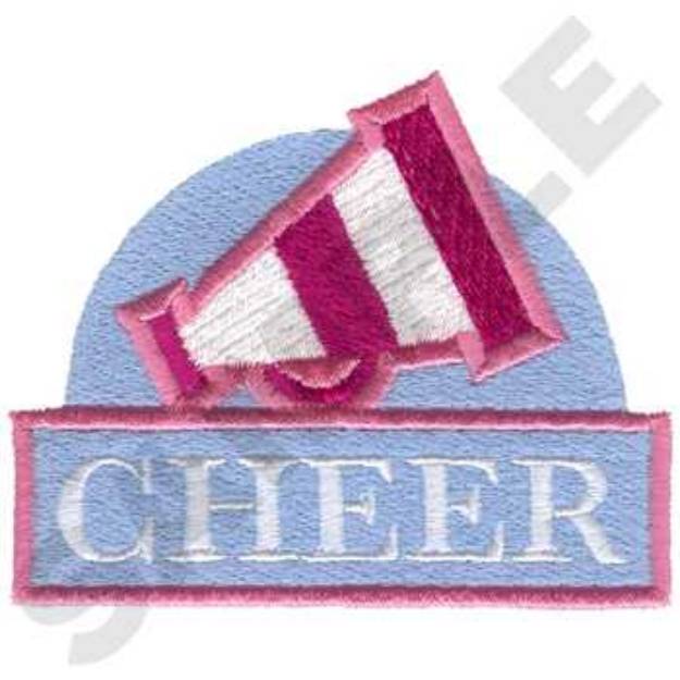 Picture of Cheer Megaphone Machine Embroidery Design