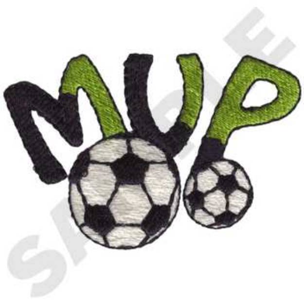 Picture of Soccer M V P Machine Embroidery Design