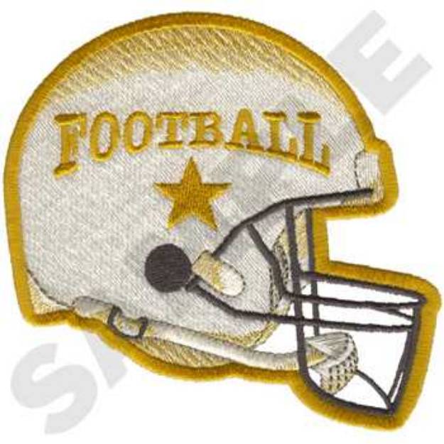 Picture of Football Star Machine Embroidery Design