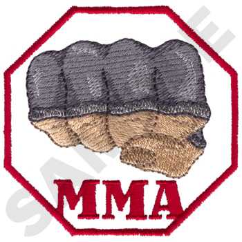Mixed Martial Arts Machine Embroidery Design
