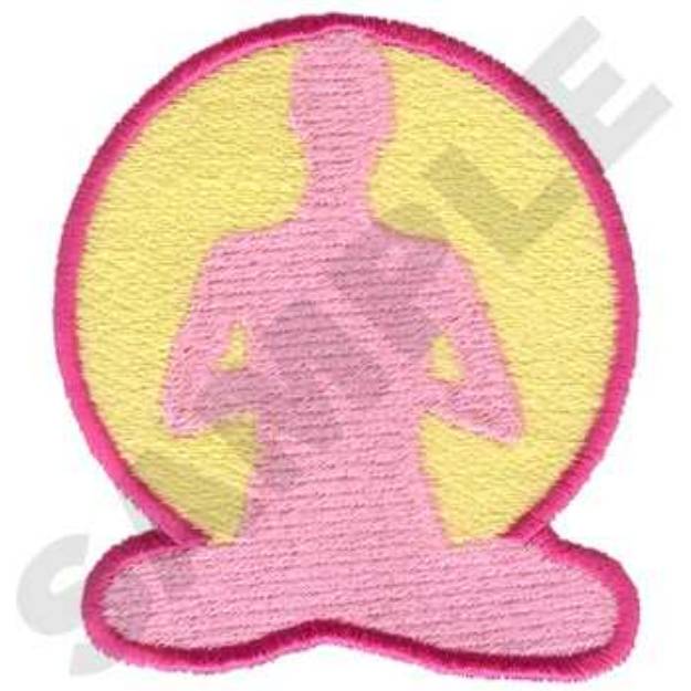 Picture of Yoga Pose Machine Embroidery Design