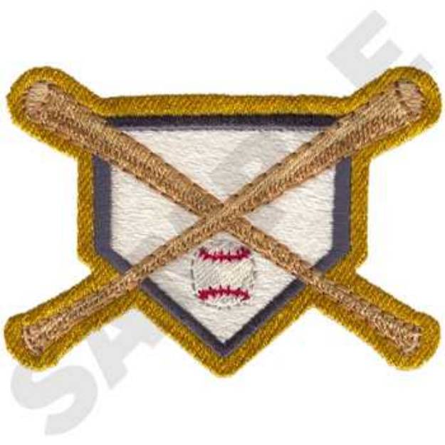 Picture of Baseball Logo Machine Embroidery Design
