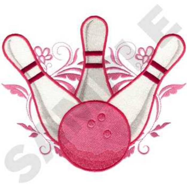 Picture of Womens Bowling Machine Embroidery Design