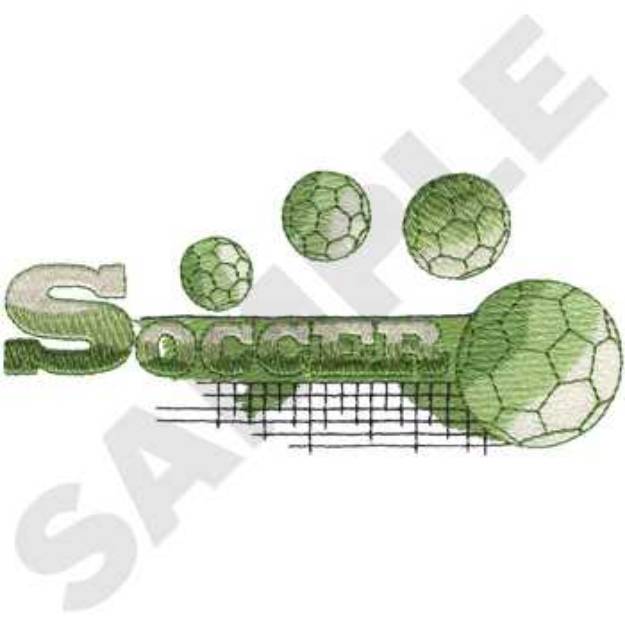 Picture of Soccer Net Machine Embroidery Design