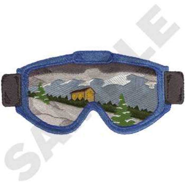 Picture of Board Goggles Machine Embroidery Design